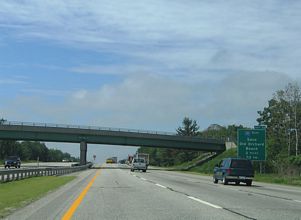 I-95/Maine Tpk south at I-195 - Saco