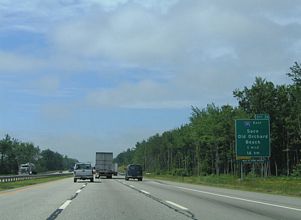 I-95/Maine Tpk south at I-195 - Saco