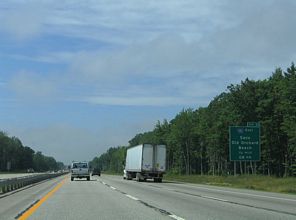 I-95/Maine Tpk south at I-195 - Saco