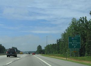 I-95/Maine Tpk south at I-195 - Saco
