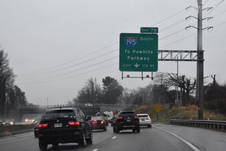 I-95 south at I-64/195 - 2019