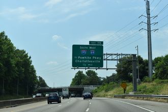 I-95 south at I-64/195 - Richmond, VA