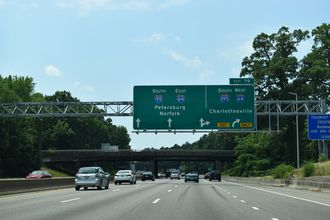 I-95 south at I-64/195 - Richmond, VA