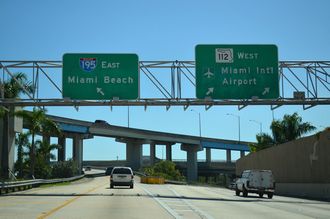 I-95 south at I-195/SR 112 - Miami, FL