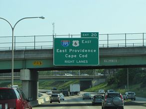 I-95 south at I-195/US 6 - Providence, RI