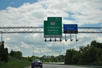 I-195 east at MD 170 - Linthicum