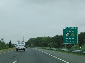 I-195 east at Route 34 - Wall Twp, NJ