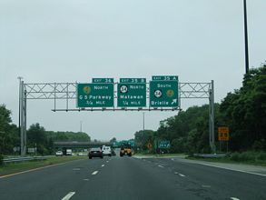 I-195 east at Route 34 - Wall Twp, NJ