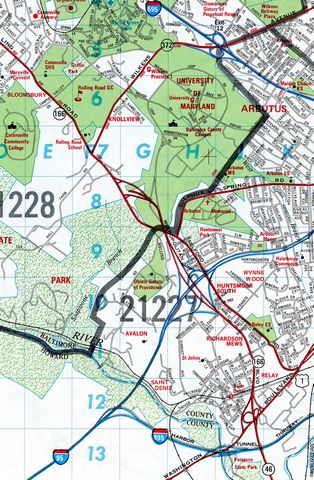 I-195 Maryland - 1984 Map