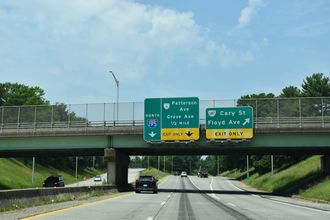 I-195 north at SR 147 - Richmond, VA