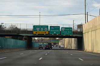 I-195 south at SR 76 - Richmond, VA