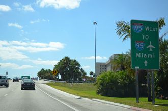 I-195 west at SR 907/Alton Rd - Miami Beach, FL