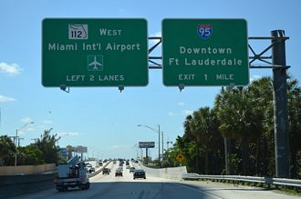 I-195 west at I-95/SR 112 - Miami, FL