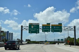 I-195 west at I-95/SR 112 - Miami, FL