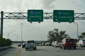 I-195 west at I-95 - Miami, FL
