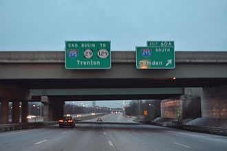 I-195 west at I-295/Route 29 - White Horse, NJ