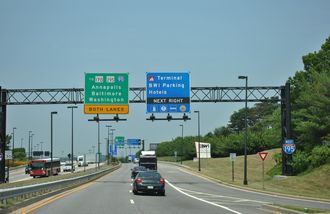 I-195 west at MD 170 - Linthicum