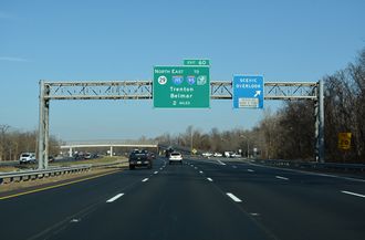 I-295 north at I-195/Route 29 - Hamilton Twp, NJ