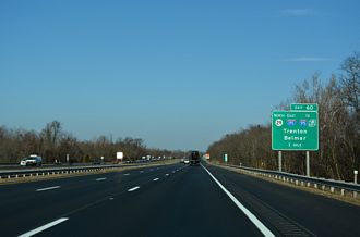 I-295 north at I-195/Route 29 - Hamilton Twp, NJ