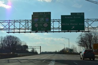 I-295 south at I-195/Route 29 - Hamilton Twp, NJ