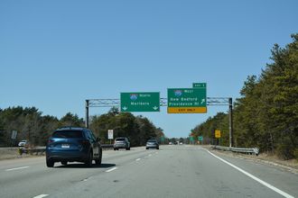 Route 25 west at I-195/495 - Wareham, MA
