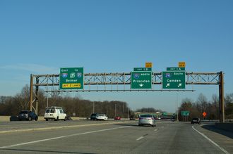 Route 29 south at I-195/295 - White Horse, NJ