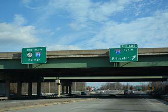 Route 29 south at I-195/295 - White Horse, NJ