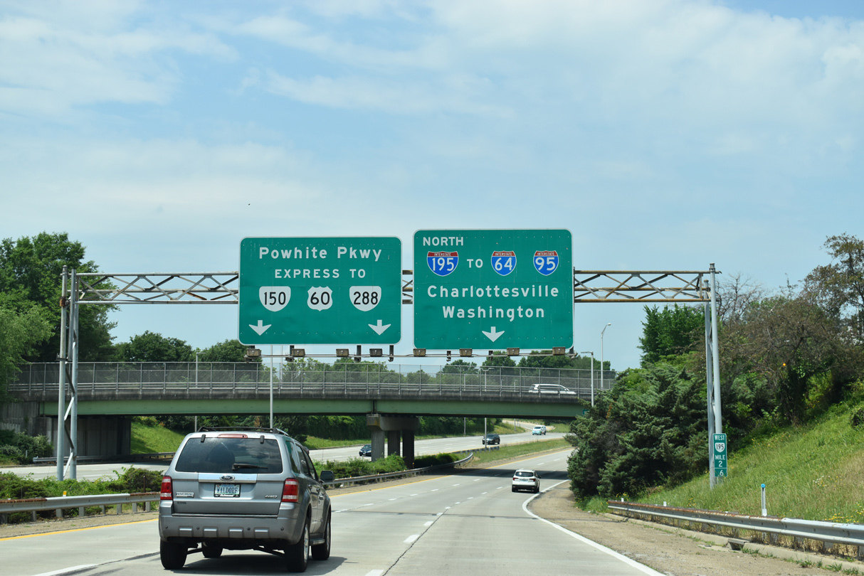 SR 195/Downtown Expwy west at I-195/SR 146 - Richmond, VA