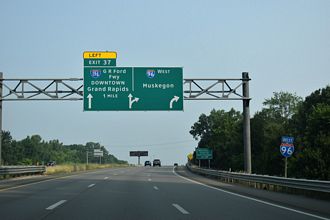 Updated photos covering the east end of I-196 in Grand Rapids with ones taken on July 19, 2026.