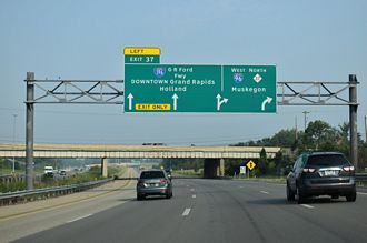 I-96/M-37 West at Interstate 196 in Grand Rapids, MI