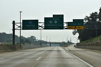 I-196 East at Fuller Av, 2.5 miles from I-96/M-37 in Grand Rapids, MI