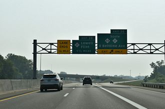 I-196 East at M-37/44 and I-96 in Grand Rapids, MI