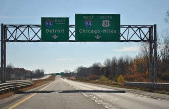 I-196 south at I-94 - Benton Harbor, MI