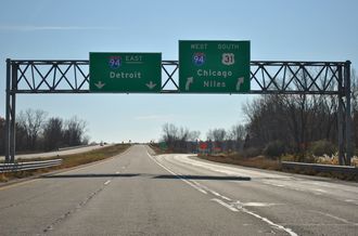 I-196 south at I-94 - Benton Harbor, MI