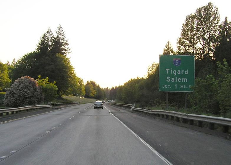 I-205 south at I-5 - 2005