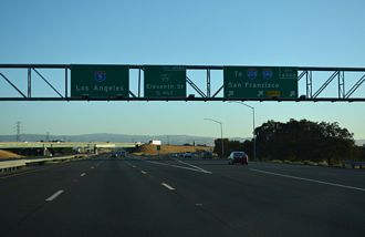 I-5 south at I-205 - Lathrop, CA