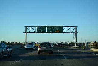 I-205 east at I-5 - Lathrop, CA
