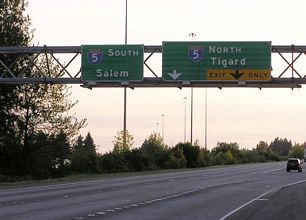 I-205 south at I-5 - 2005