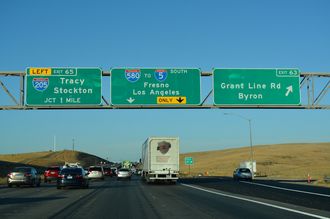 I-580 east at I-205