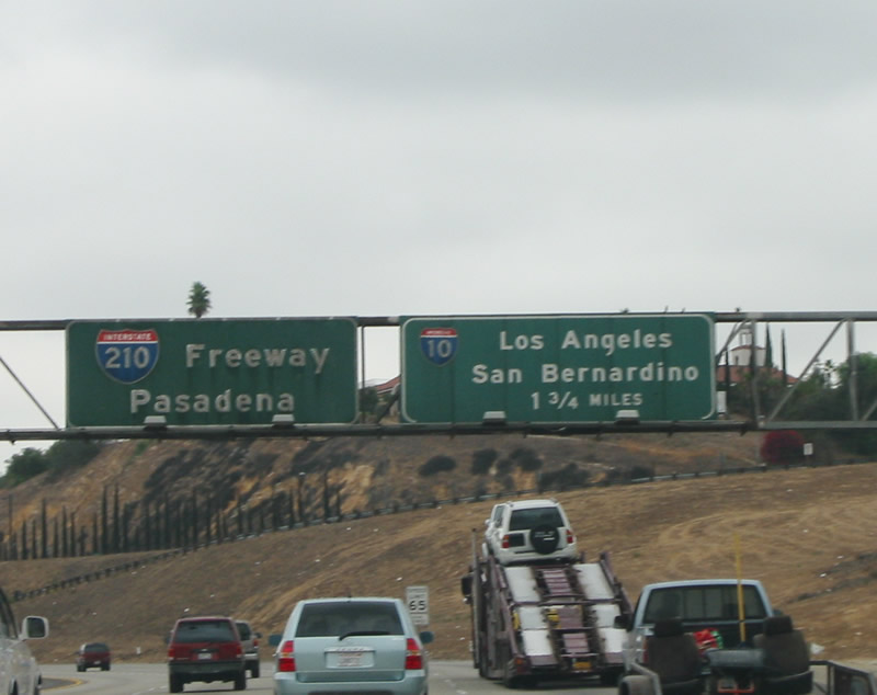 SR 57 north at I-10/210 - Pomona, CA