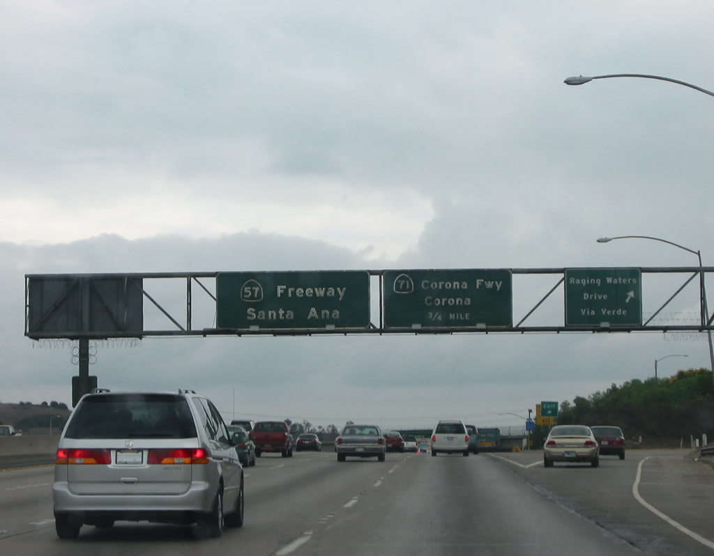 I-210 south at I-10/SR 57-71 - San Dimas, CA