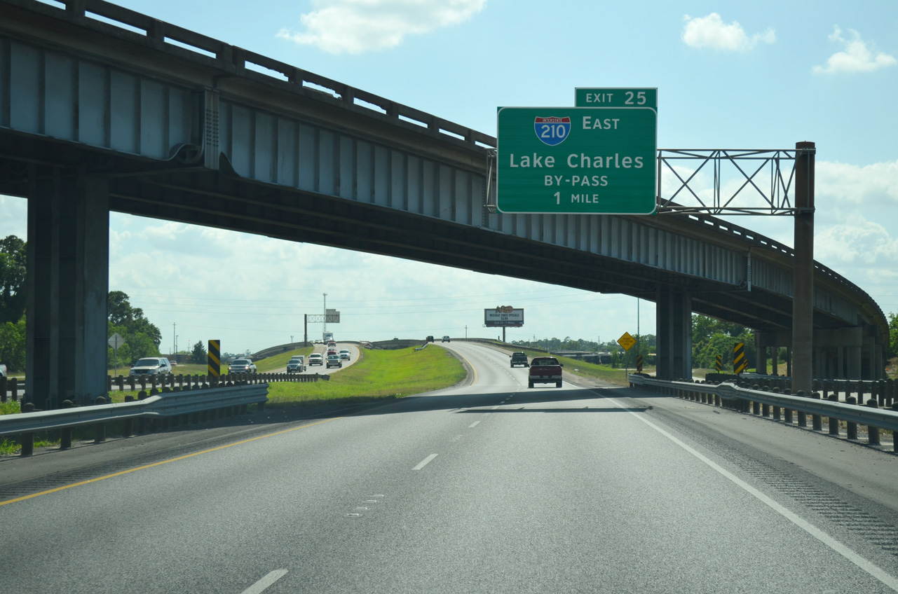 I-10 west at I-210 - Westlake, LA