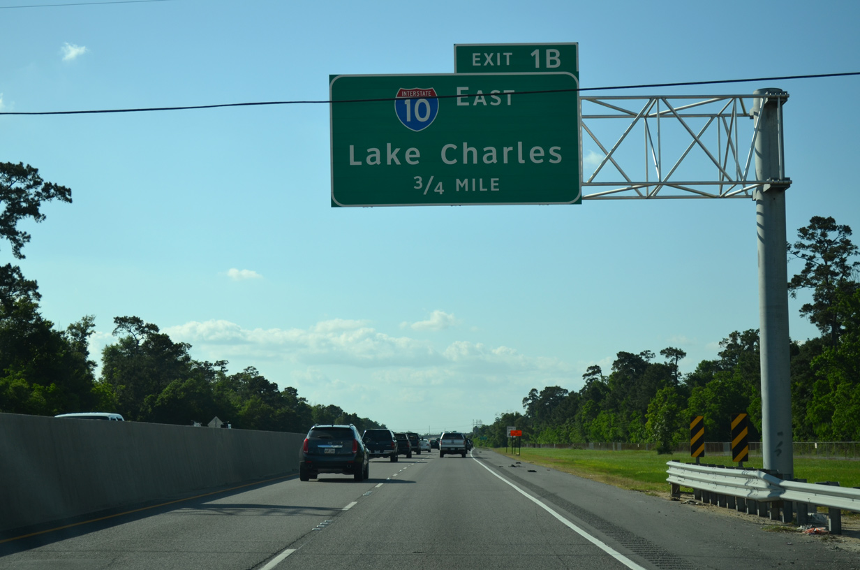 I-210 west at I-10 - Sulphur, LA