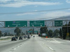 SR 57 north at I-210/SR 210 - San Dimas, CA