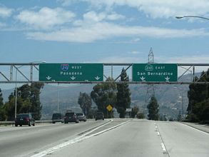SR 57 north at I-210/SR 210 - San Dimas, CA