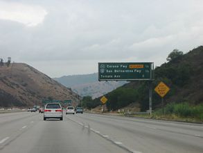 I-210 south at I-10/SR 57-71 - San Dimas, CA