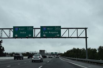 SR 210 east at I-210 - Redlands, CA