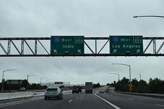 SR 210 east at I-210 - Redlands, CA