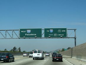 SR 210 west at I-210/SR 57 - San Dimas, CA