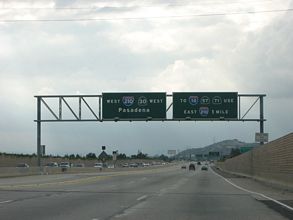 SR 210 west at I-210/SR 57 - 2002